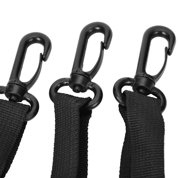 Bærbar nylon skulderrem bælte etui taske til walkie talkie tovejs radio  sort