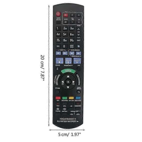 Fjärrkontroll kompatibel med Blu-ray Dvd DMR-BWT700EB DMR-BWT700 DMR-BWT800EB