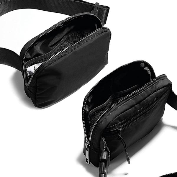 Ulkoilun urheilukuntoilun crossbody-vyölaukku - Musta