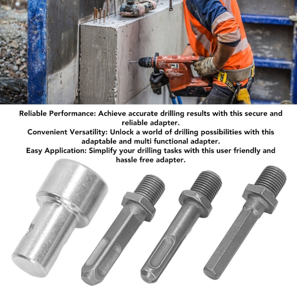 Snegl Adapter 1 til 3 Bor Adapter Kulstofstål Rund Chuck 2 Pits 2 Slots Have Snegl Bor Forbindelse Have Værktøjer