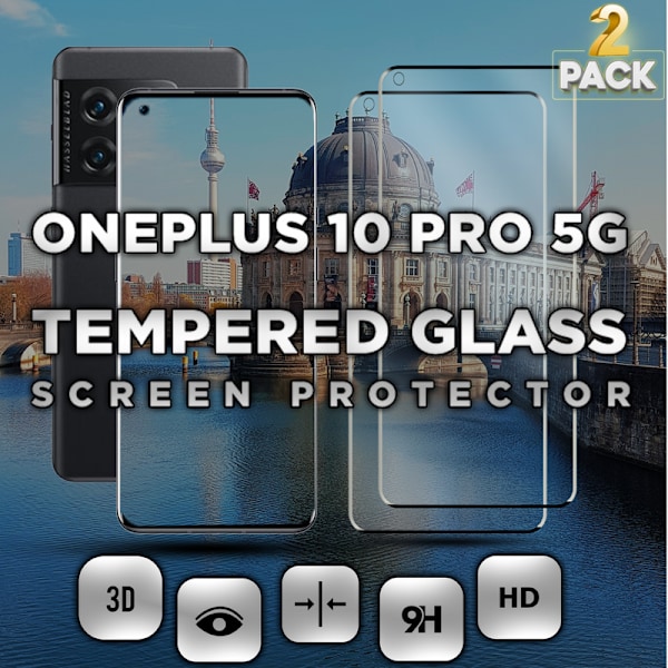 Super kvalitet 3D Skärmskydd, Härdat Glas 9H, OnePlus 10 Pro 5G
