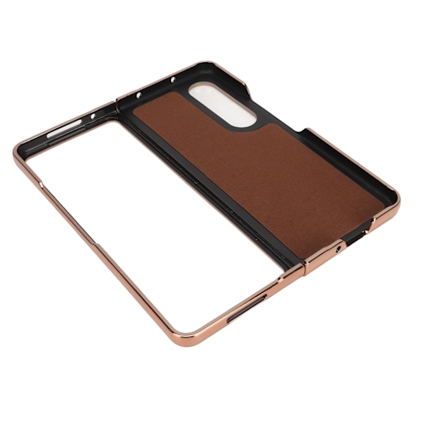 Fällbar telefonväska för Samsung Galaxy Z Fold 4 Nano Galvaniserat läder Stjärnmönster Anti Scratch Telefonskyddsväska Grön