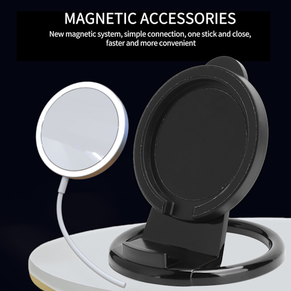 Trådløs ladestasjon Magnetisk laderputeholder for iphone 12 Mini/11 Pro Max/Xs/Xr/X/8Svart