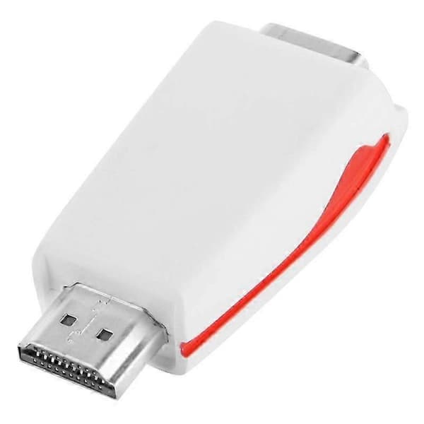 GETIT HDMI til VGA-adapter med lydunderstøttelse 1080P kompatibel med pc-bærbar computer