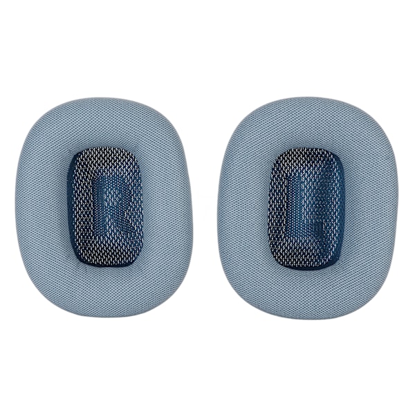 Ersättningsöronkuddar Proteinläder Memory Foam Mjuka Andningsbara Hörlursöronkuddar för IOS Earbuds MAX Blå