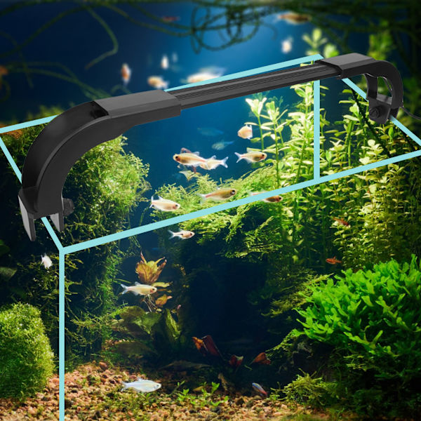 10W LED Akvarielys Akvarium Vandplanter Dæmpbar Dyrkning