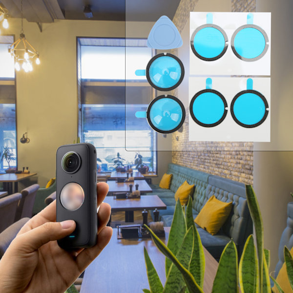 Objektivskydd för Insta 360 ONE X2 Dubbelskikts Optisk Beläggning Kroppsskydd Tillbehör