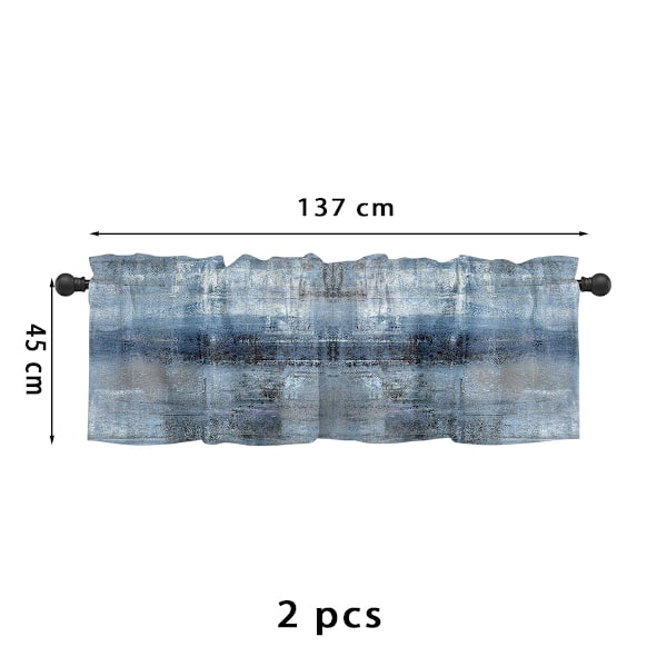 2-pack kappa fönsterbehandlingar, brun abstrakt modern konst mörkläggningsgardiner justerbara gardinkappor för fönster vardagsrum kök Ove Style 1