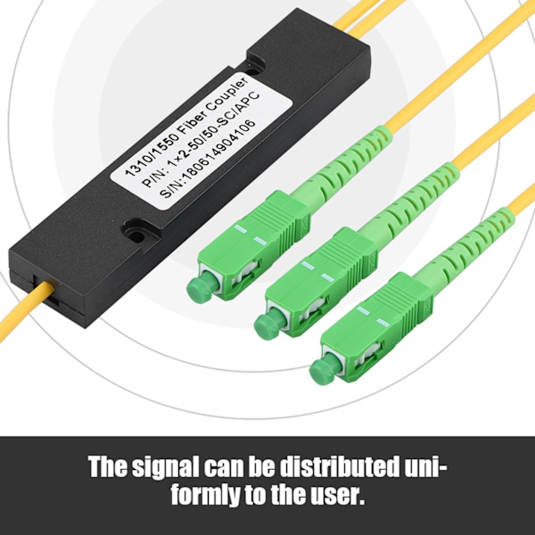 SC APC 1X2 PLC Enkeltmodus Fiberoptisk Splitter SC/UPC PCL Splitter