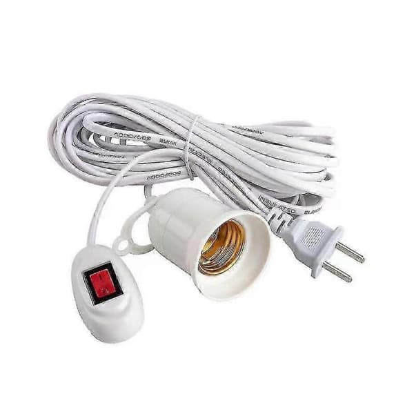 GETIT E27 Ophængsstik med afbryder lampeholderadapter