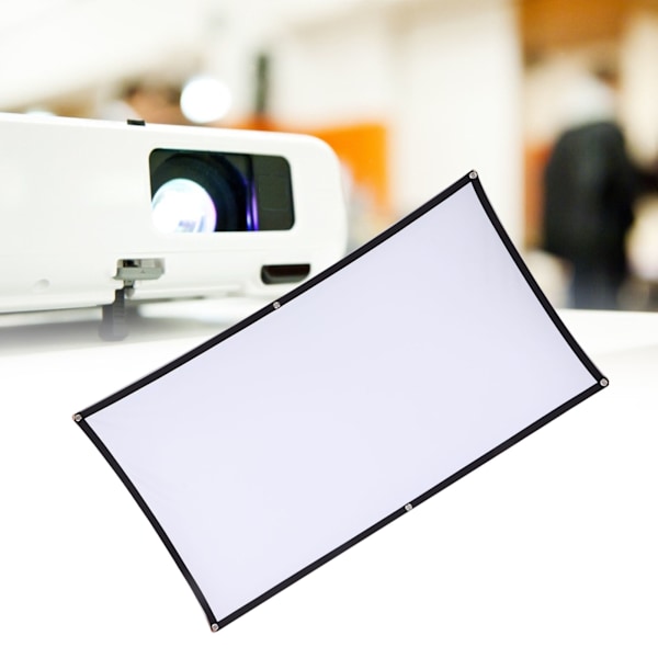 Projektorduk Hög Definition 4K Anti-veck Vikbar Portabel Filmduk för Hemmabio Fest Kontor Klassrum (100 tum)