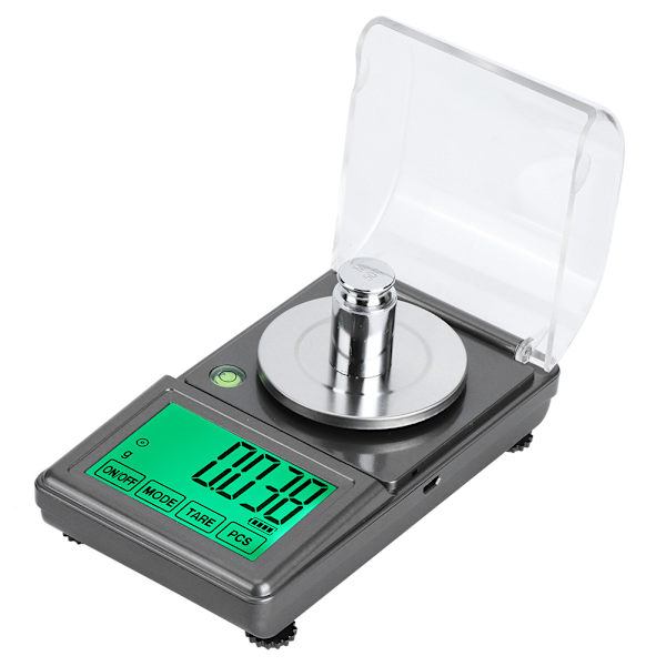 50g/0,001g Hög precision Mini Digital Smyckesvåg Bärbar Elektronisk Milligram Våg Balans Vikt