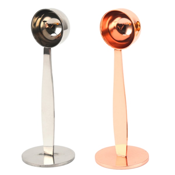 Espressoskopa Tamper 2 ST, Multifunktionell Ergonomisk Design Livsmedelsklassat Rostfritt Stål Måttsked för Kompakt Storlek Lätt att Rengöra Hem &amp;