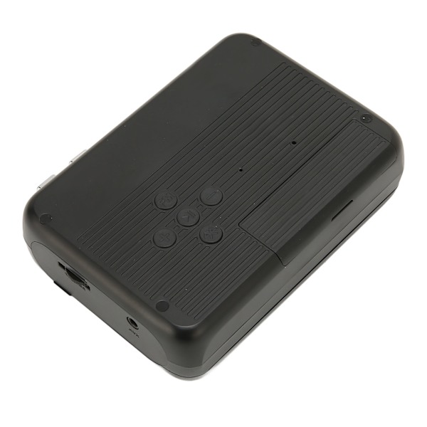 Bluetooth Kassettspiller Stereo Retro Auto Reverse Bærbar Trådløs FM Kassettspiller med Hodetelefon for Reise Svart