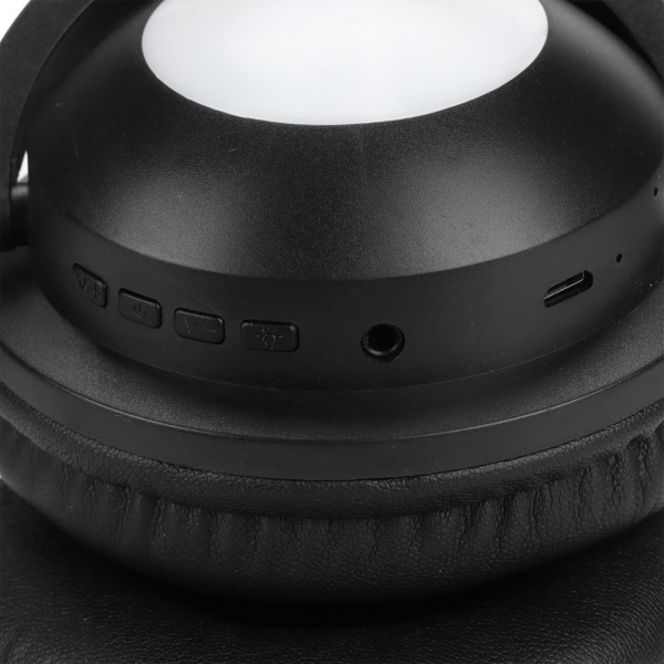 Kattøre Bluetooth-headset Stereo-headset med mikrofon LED søt katte-headset for jenter barn