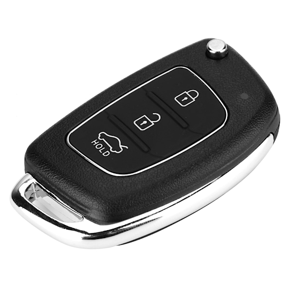 Flip 3 Button Remote Key Fob Case Shell Cover Fit For Hyundai Santa Fe (ix45) 2013-2014