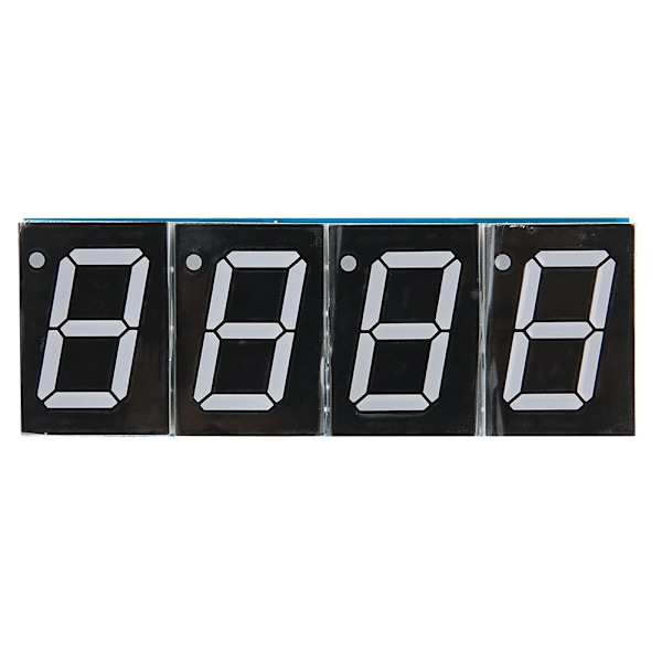4-siffrig DIY digital LED-klockkit automatisk visningstid/temperatur elektronisk DIY-kit klocka - blå