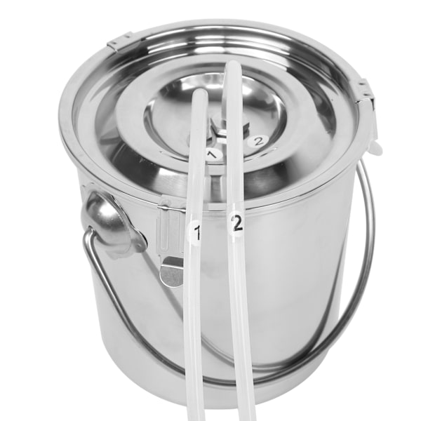 3L justerbar motor melkemaskin vakuumpumpe rustfritt stål bøtte for sau 100-240VEU plugg