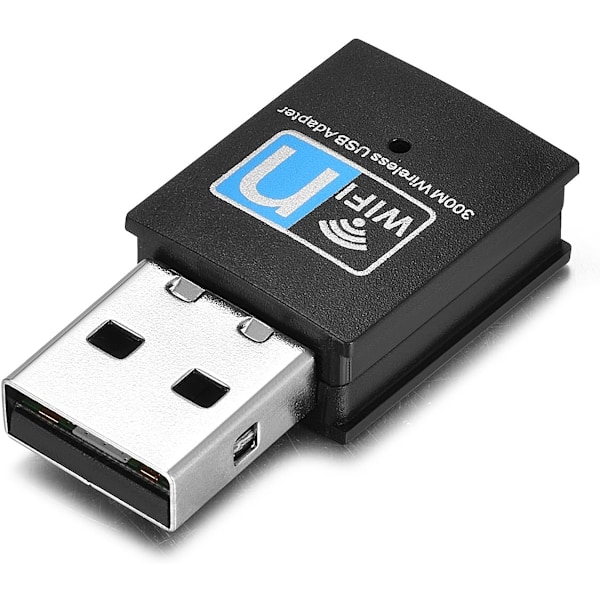 Höghastighetsanslutning, USB WiFi-adapter med 2,4 GHz-band för snabb internetåtkomst, RTL8192EU-chipset säkerställer pålitlig signal även i tätbebyggda områden