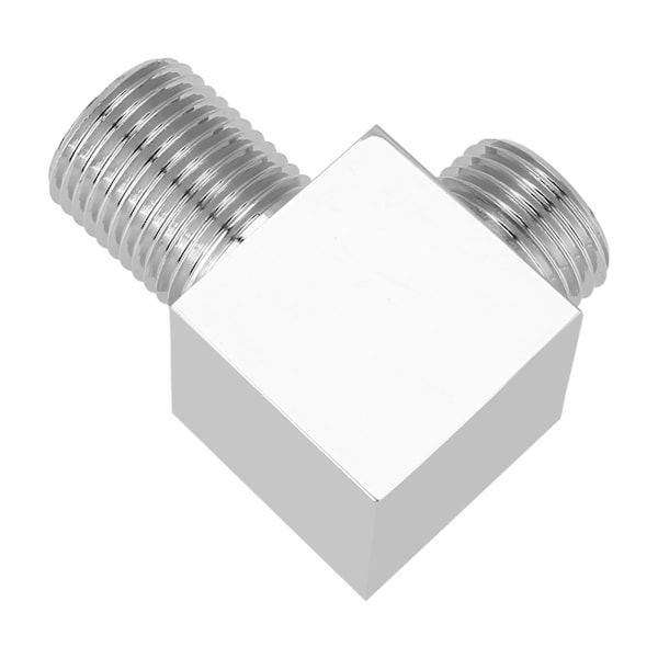 Solid mässing krom finish fyrkantig handdusch utlopp armbåge vinkelventil dold väggmonterad