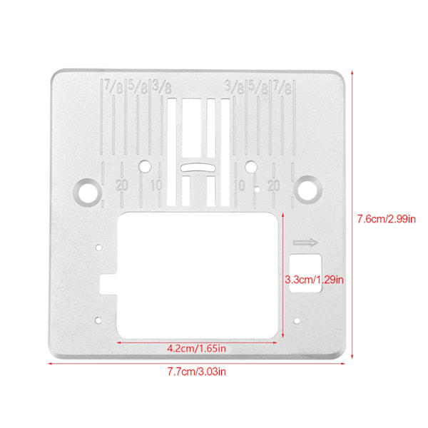 1 stk symaskin tilbehør nål hals plate for Singer 4423 4432 5511