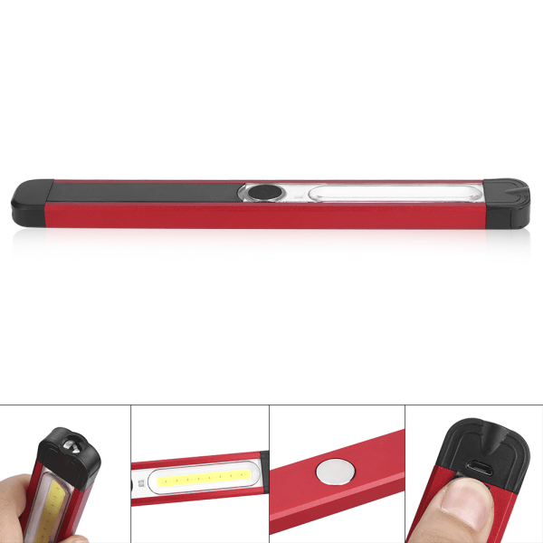 Utomhus bärbar LED COB magnetisk ficklampa med hög ljusstyrka