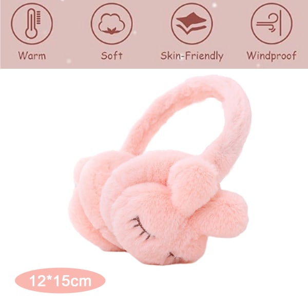 Plush Ear Muffs Fluffy Ear Muff for Women Plush Foldable Earmu