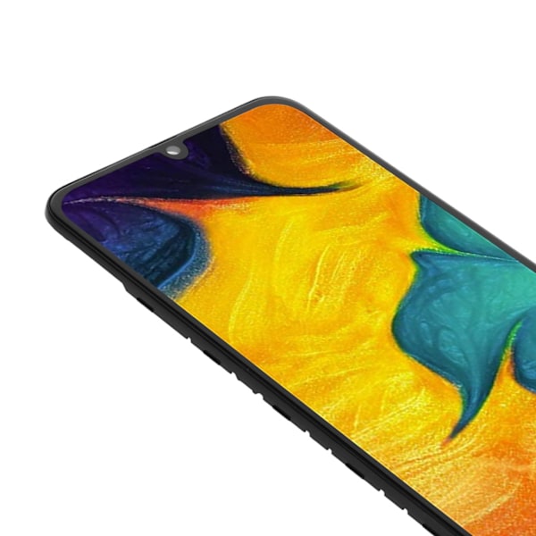 6,4 tuuman LCD-näytön digitointilaitteen vaihto ulkokehyksellä ja korjaustyökalusarja Samsung Galaxy A30 SM A305G SM A305U -puhelimeen