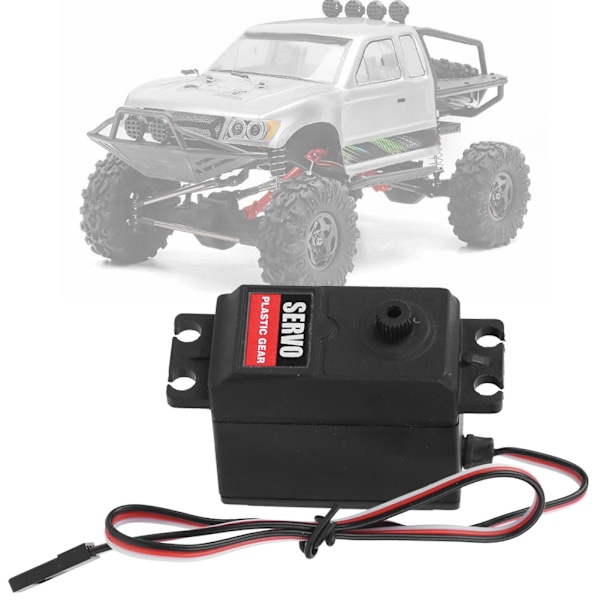 Metallväxel-servo med stark anpassningsförmåga, enkel installation för dina RC-bilar, hög precision, låg elektromagnetisk störning, vattentålig