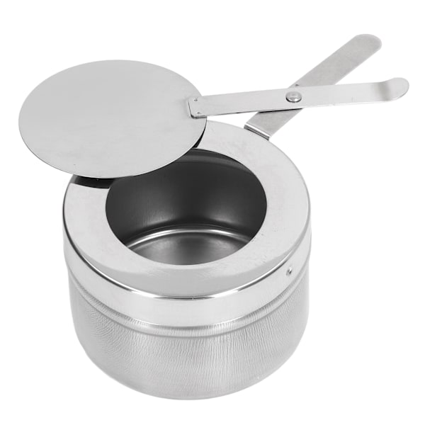 Buffévärmelösningar, Bränslehållare i rostfritt stål för cateringutrustning, Chafing Dish-tillbehör med säkerhetstäckta Sterno-hållare, Portabla