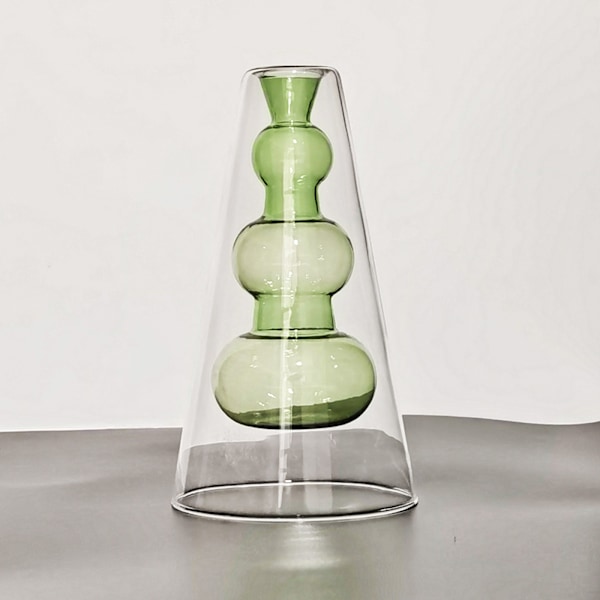 Modern Glasblomvas, Hemmakontorsdekorationsvas För Att Förbättra Ditt Utrymme, Inkludera Modern Stil Och Funktion Med Detta Utsökta Glas,