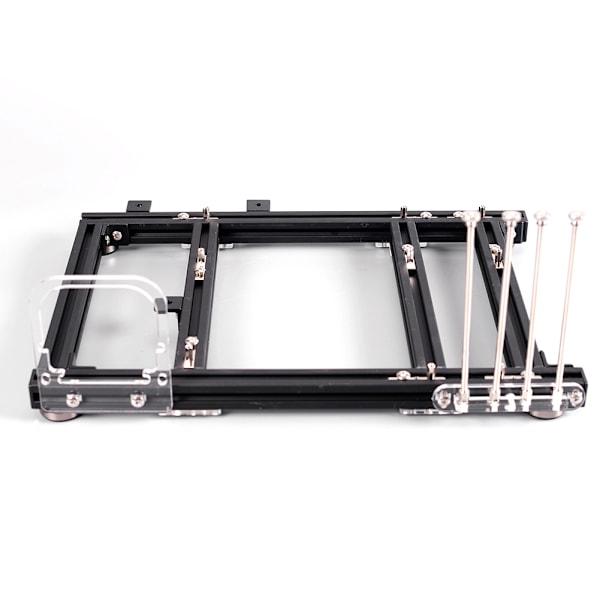 DIY Åbent Design Aluminiumlegering M-ATX Computer Kabinet Overclocking Test Platform (Fuld Sort S)