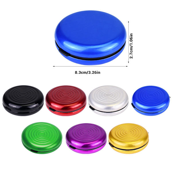 Aluminium Euro Myntfodral Organizer - Blå