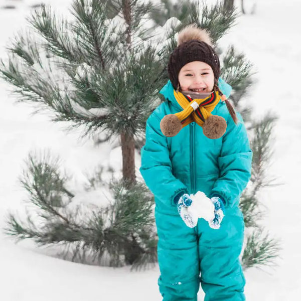 Barn Scarf Pojkar Flickor Vinter Varma Halsdukar Halsvärmare