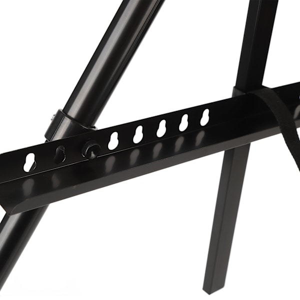 Ferrolegering Canvas Display Staffli, Metall Tripod Staffli för Justerbar Höjd Målning, Portabelt Konststaffli med Teleskopiskt Stöd