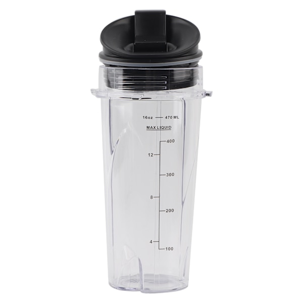 16oz Vaihtokupin Sekoitinkupin Säiliö Kannelli Sopii Nutri Ninja Blender Lisävarusteisiin