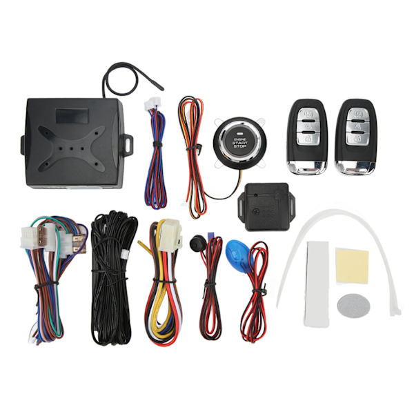 12V Bil Nyckellöst Entré System Fjärrkontroll Detektering LED Varningsljus Identitetsidentifiering för Auto