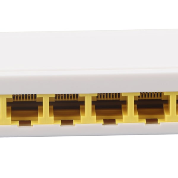 8-portars Ethernet-switch, professionell tyst drift, Plug and Play LAN RJ45-splitter för hemmakontor 100-240V