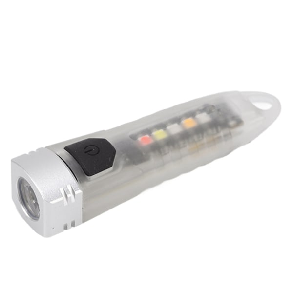 Mini-nyckelringsficklampa Bärbar Mini USB Laddningsbar Utomhus