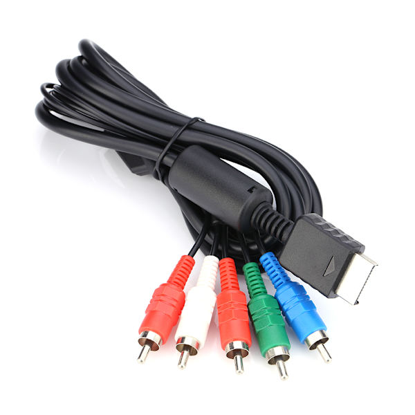 AV Multi Out til Komponent Video/Audio Kabelledning for Sony Playstation PS2 PS3