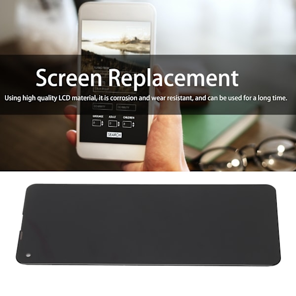 Skärmersättning LCD-skärm Touch Digitizer-montering för Samsung Galaxy A21SMonolithic