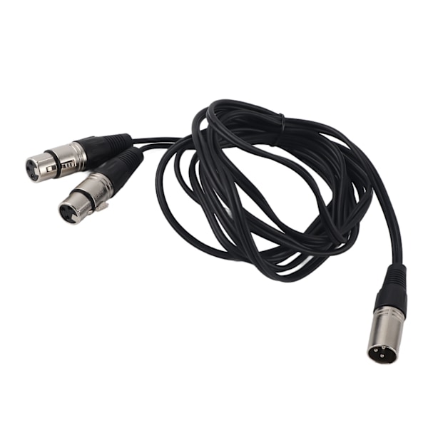 XLR Han til Dobbelt XLR Hun Kabel Mikrofon Stereo Afbalanceret Forbindelsesledning til Lydadapter Hvid 3 m / 9,8ft