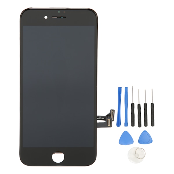 LCD-skärm Digitizer Ersättning Display Montering Skärm Ersättning Set Svart för iPhone 7