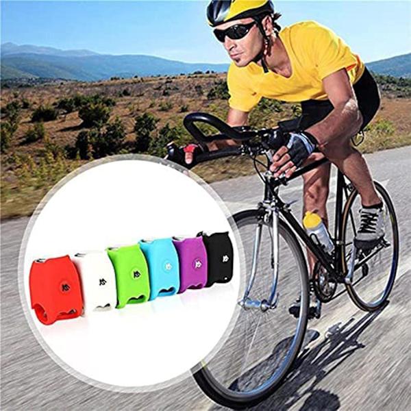 Kraftfull cykelhorn, cykelhorn, elektrisk klocka för cykel skoter, elektronisk mini ljudvarningsklocka E-klocka vattentät silikonklocka, för MTB-cykel