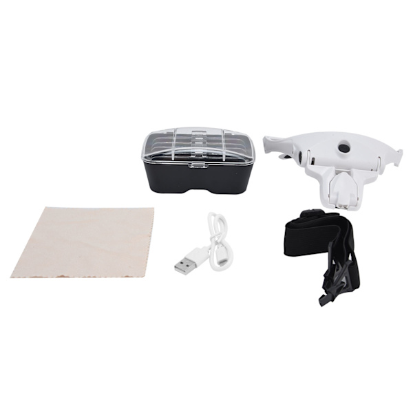 Hovedluppe LED USB-opladning Smykker Lup for Pai
