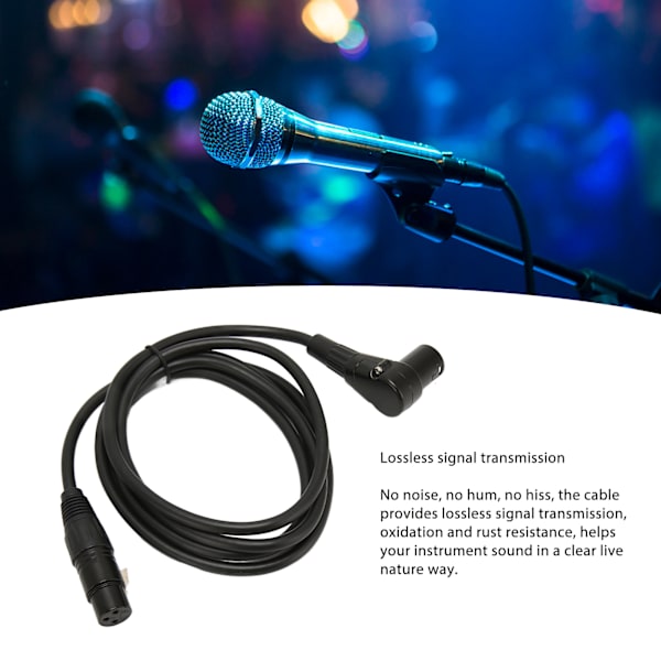 XLR han til hun mikrofonkabel XLR balanceret kabel 3-polet stik mikrofonledning til KTV hjemmebiograf 6,6ft