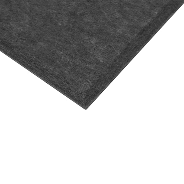 6 stk. Akustisk absorptionspanel Fortykket Reducer Reverb Lydisolerende Polstring Absorber (Sort)