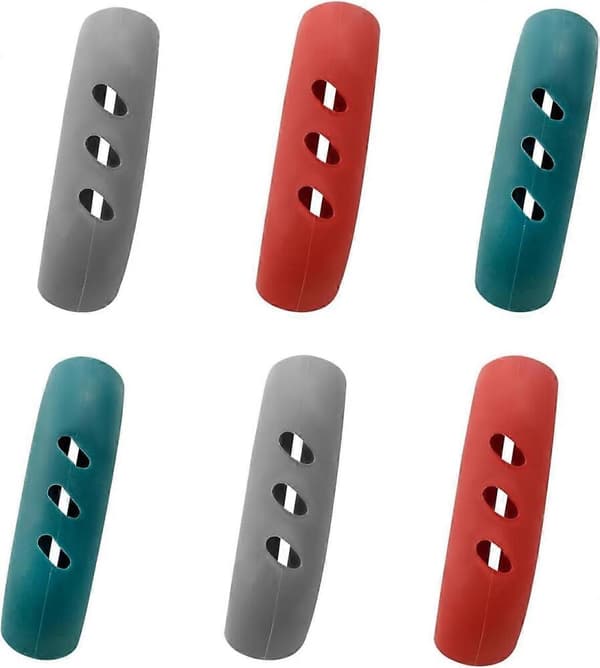 GETIT 6-pack Silikon Grythandtagsskydd, Lockhandtagsskydd, Handtagshållare Värmeisolerande Handtag