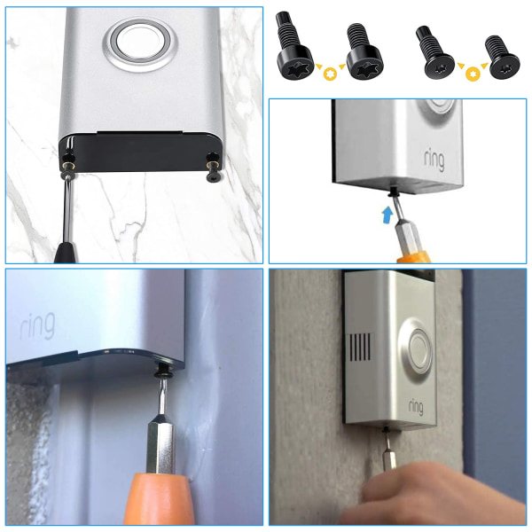 Ersättningsskruvsats för Ring-dörrklocka, (4Set/36pcs) T5,T16 Repl