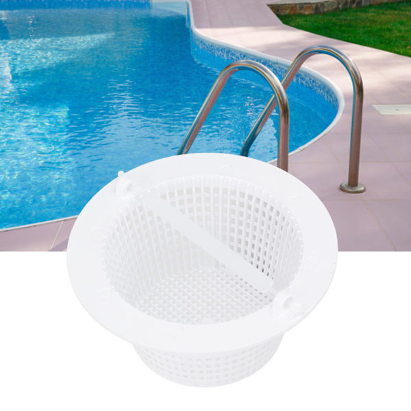 Skimmerkorg i plast, ersättning för swimmingpoolfilterkorg med handtag för Hayward SP1091WM